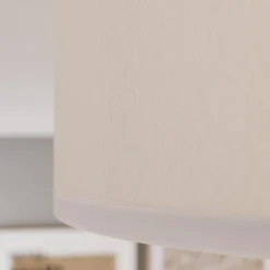 Plafón Cloud de tela, longitud 41 cm, gris