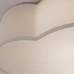Plafón Cloud de tela, longitud 41 cm, gris