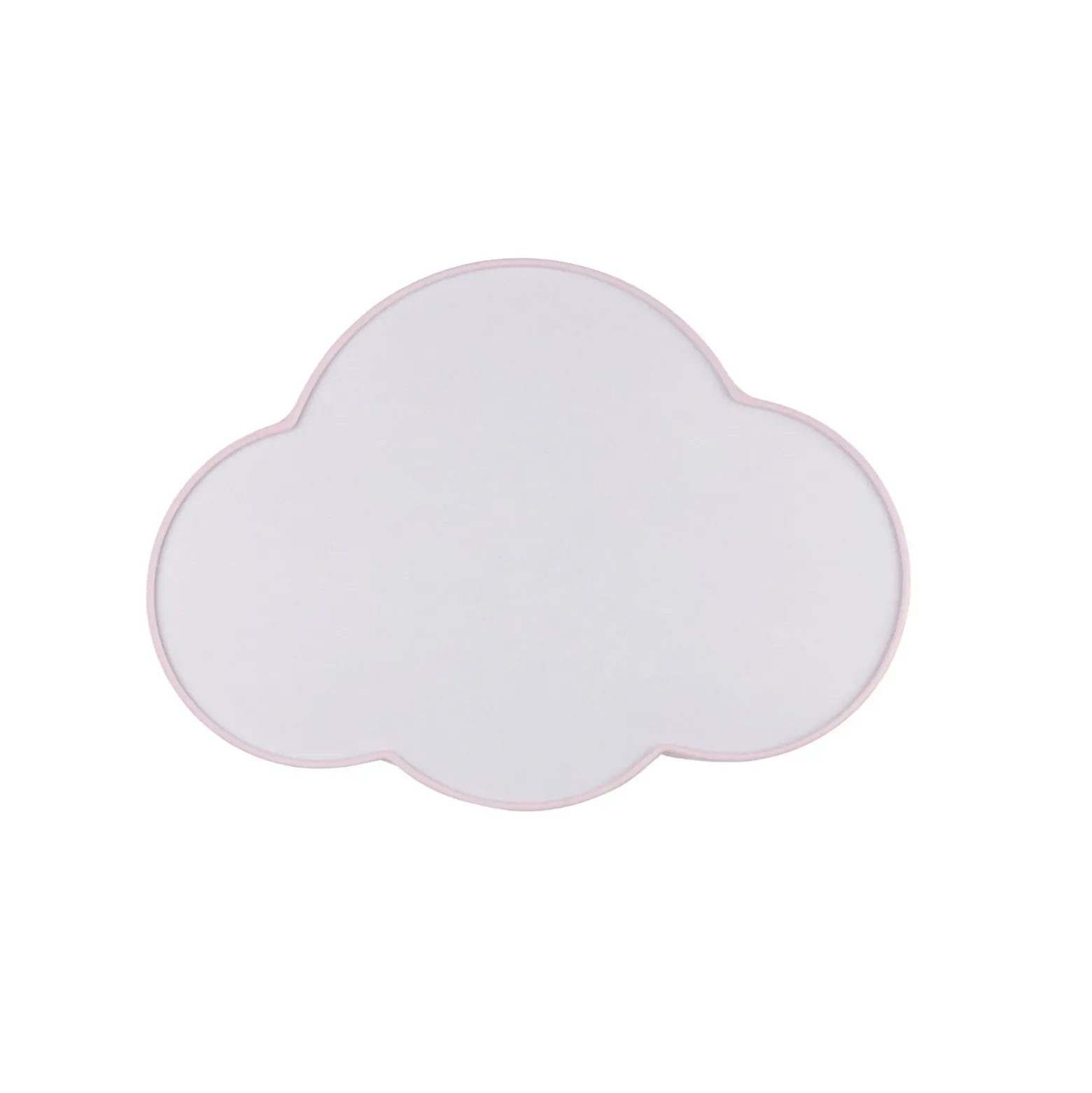Plafón Cloud, rosa, 43 cm de largo, textil, nube, E27