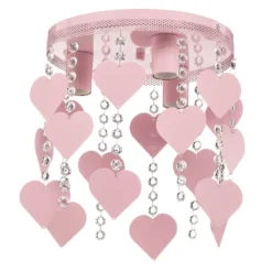 Plafón Corazón en rosa con corazones