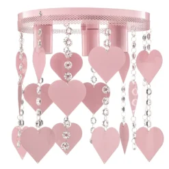 Plafón Corazón en rosa con corazones