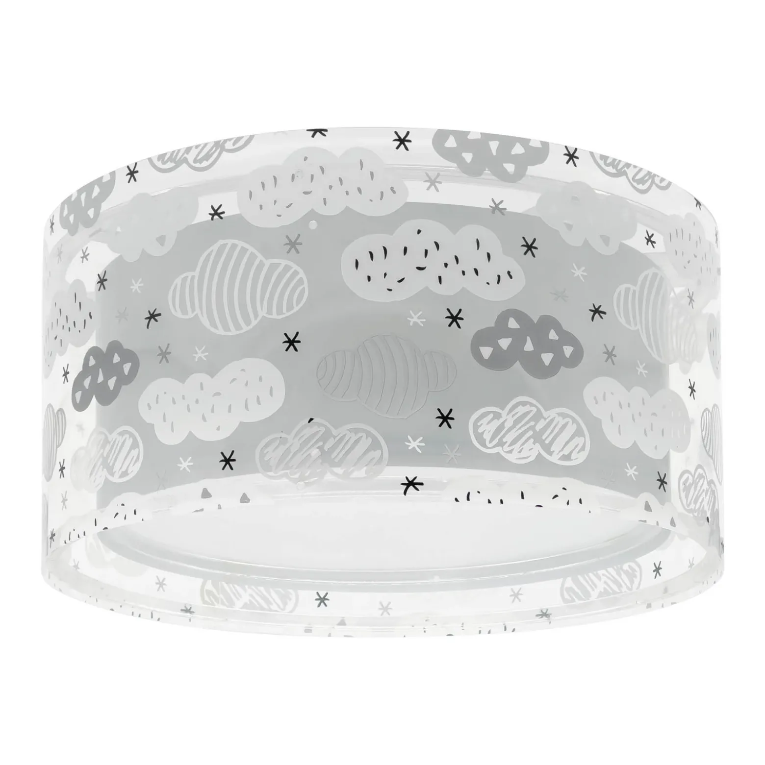 Plafón Dalber CLOUD GREY, Ø 33 cm, gris