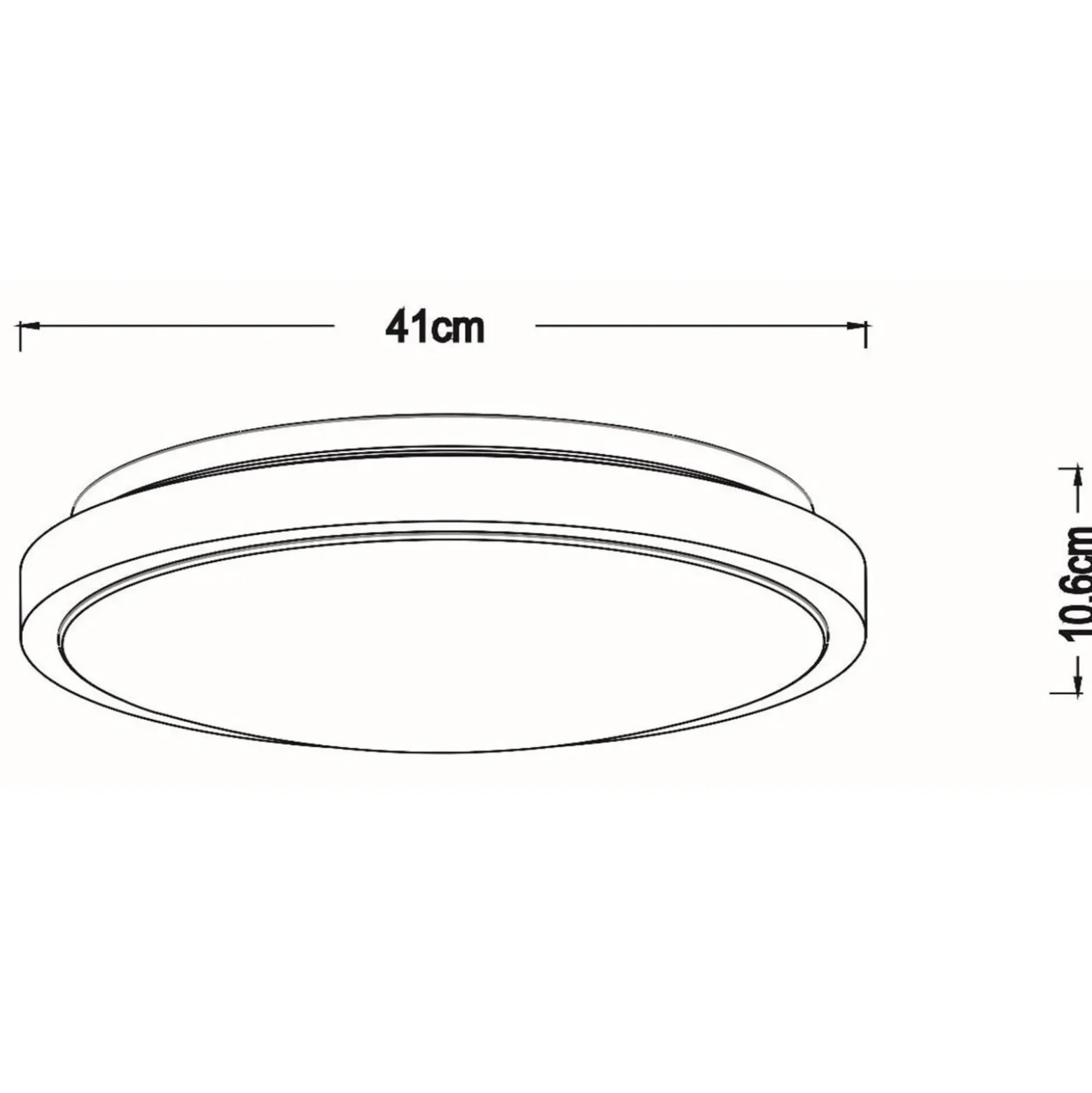 Plafón Dasher LED, blanco, Ø 41 cm, 2700 K, IP44
