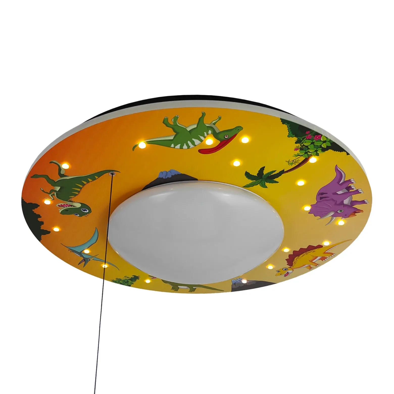 Plafón Dinos con lámpara estrellada LED