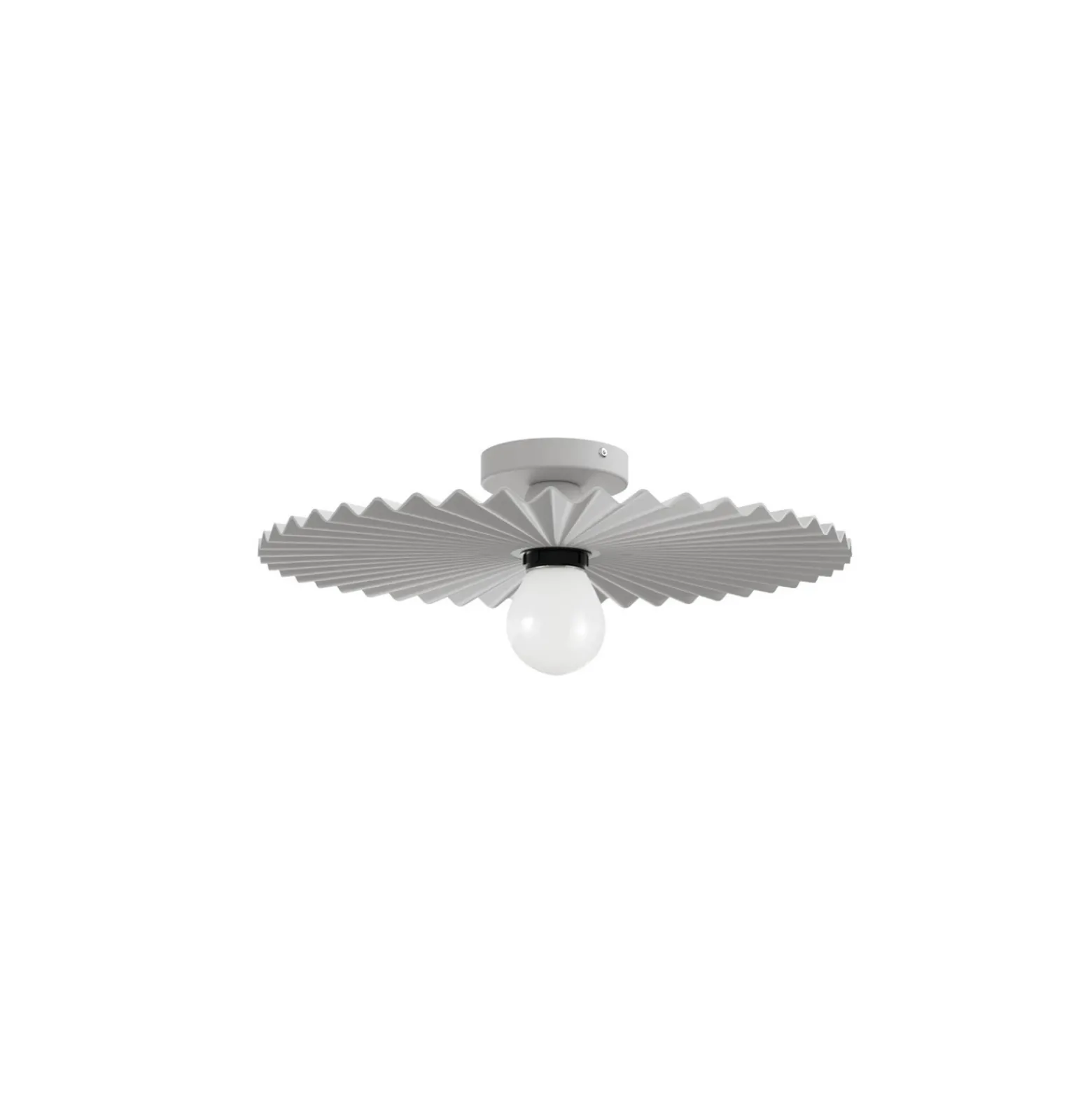 Plafón Doge_S, blanca, metal, Ø 39 cm, E27