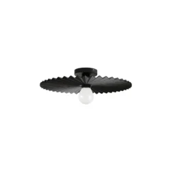 Plafón Doge_S, negra, metal, Ø 39 cm, E27