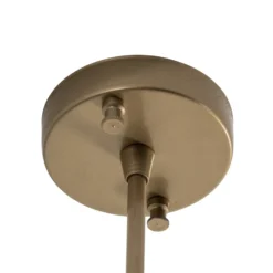 Plafón Dolunay, Ø 26 cm, dorado, cristal, E27