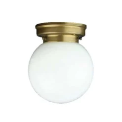 Plafón D99-115 op B con tulipa de vidrio opalino
