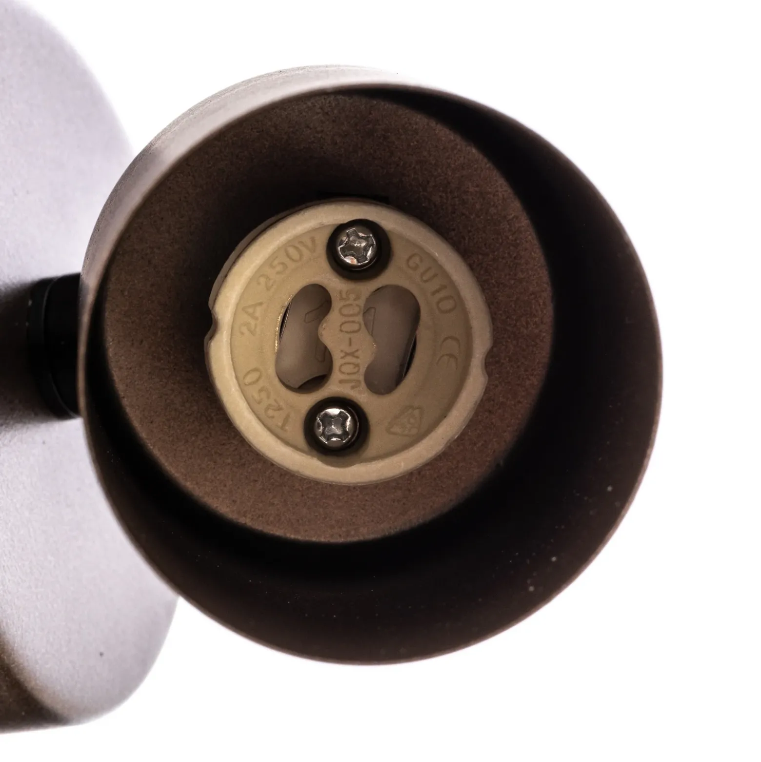 Plafón downlight Top, regulable, marrón, 1 luz