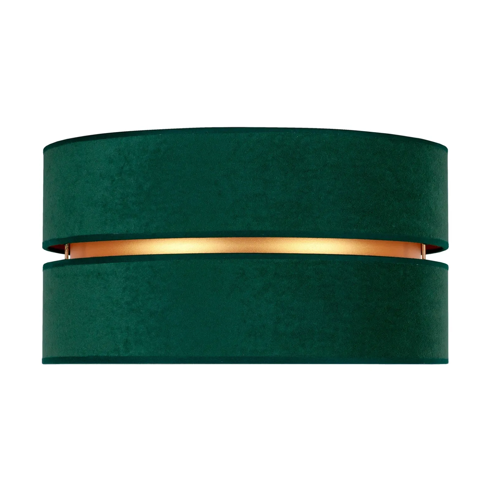 Plafón Duo, verde/dorado Ø 60 cm, 1 luz
