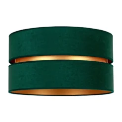 Plafón Duo, verde/dorado Ø 60 cm, 1 luz