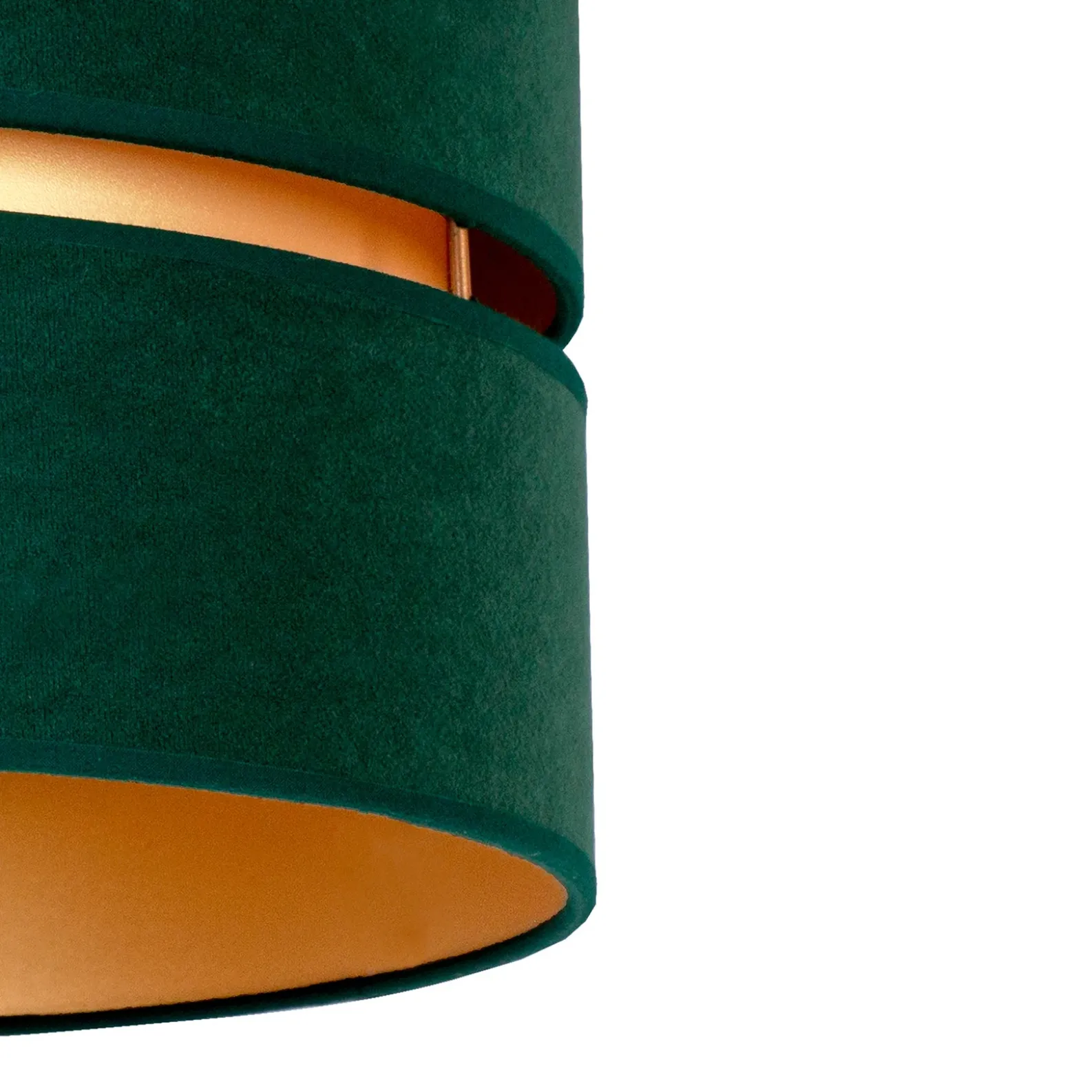 Plafón Duo, verde/dorado Ø 60 cm, 1 luz