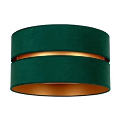 Plafón Duo, verde/dorado Ø 60 cm, 1 luz