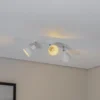 Plafón Elba, 40 cm, 3 luces, blanco, metal, E27