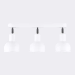 Plafón Elba, 40 cm, 3 luces, blanco, metal, E27