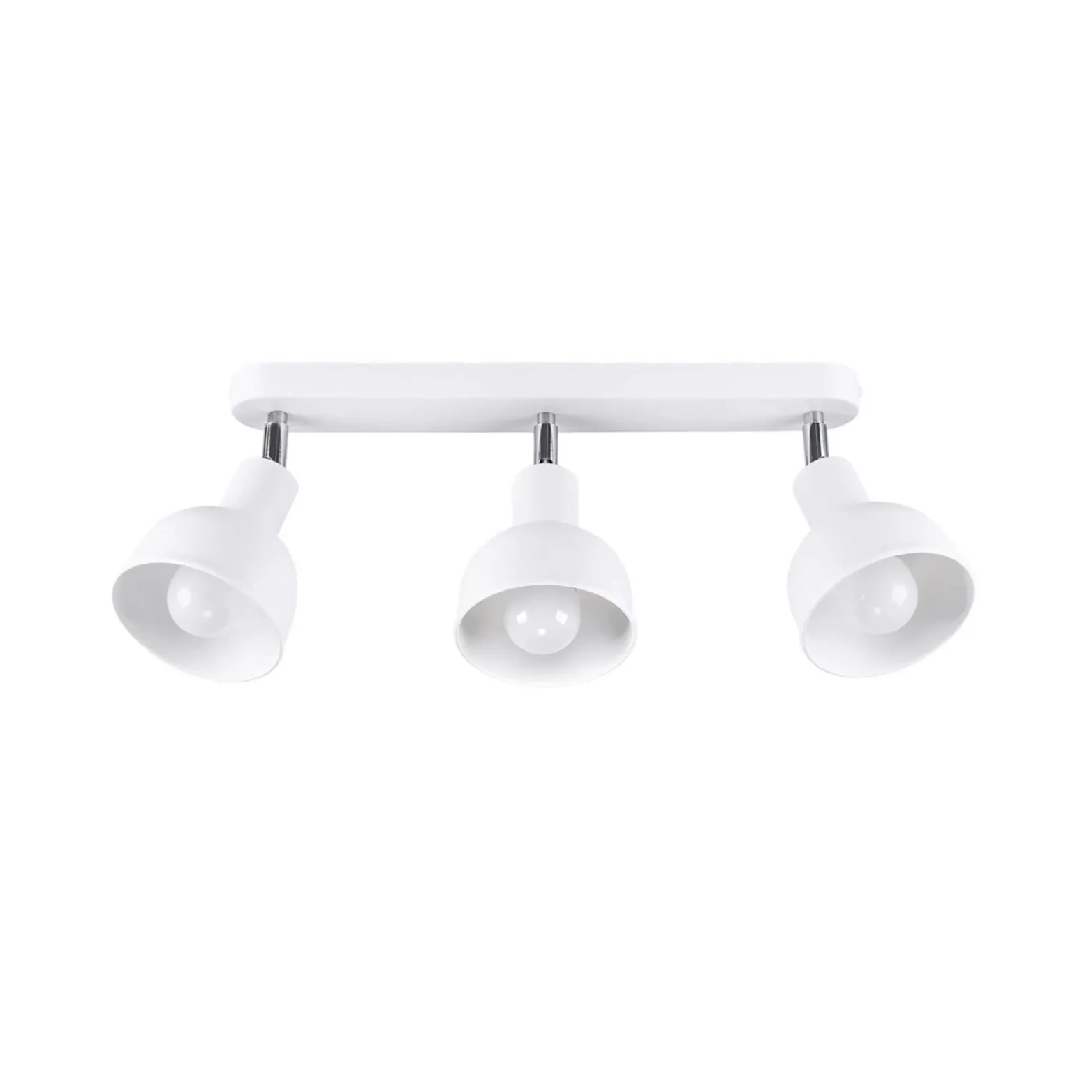 Plafón Elba, 40 cm, 3 luces, blanco, metal, E27