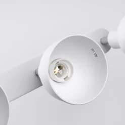 Plafón Elba, 40 cm, 3 luces, blanco, metal, E27