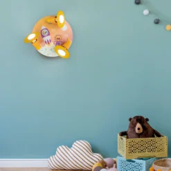 Plafón Escape de Rondell, naranja, 3 luces