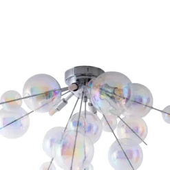 Plafón Explosion de cristal, 6 luces