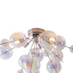 Plafón Explosion de cristal, 6 luces