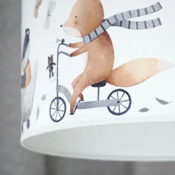 Plafón Ferdi Kids, textil, blanco, multicolor