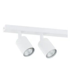 Plafón Flash, blanco, 4 luces, metal
