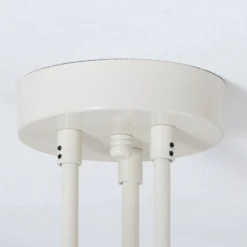 Plafón Flower 177, blanco crema, metal, 6 luces