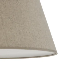 Plafón Formo, beige, lino, Ø 38 cm, E27