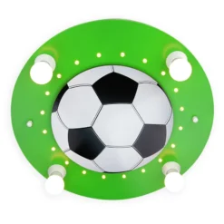 Plafón Fútbol, 4 luces verde oscuro-blanco