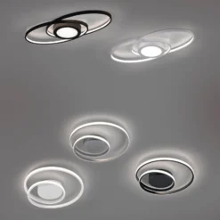 Plafón Galaxy LED, atenuable, antracita