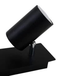 Plafón 2857-025, giratorio, 2 luces, negro