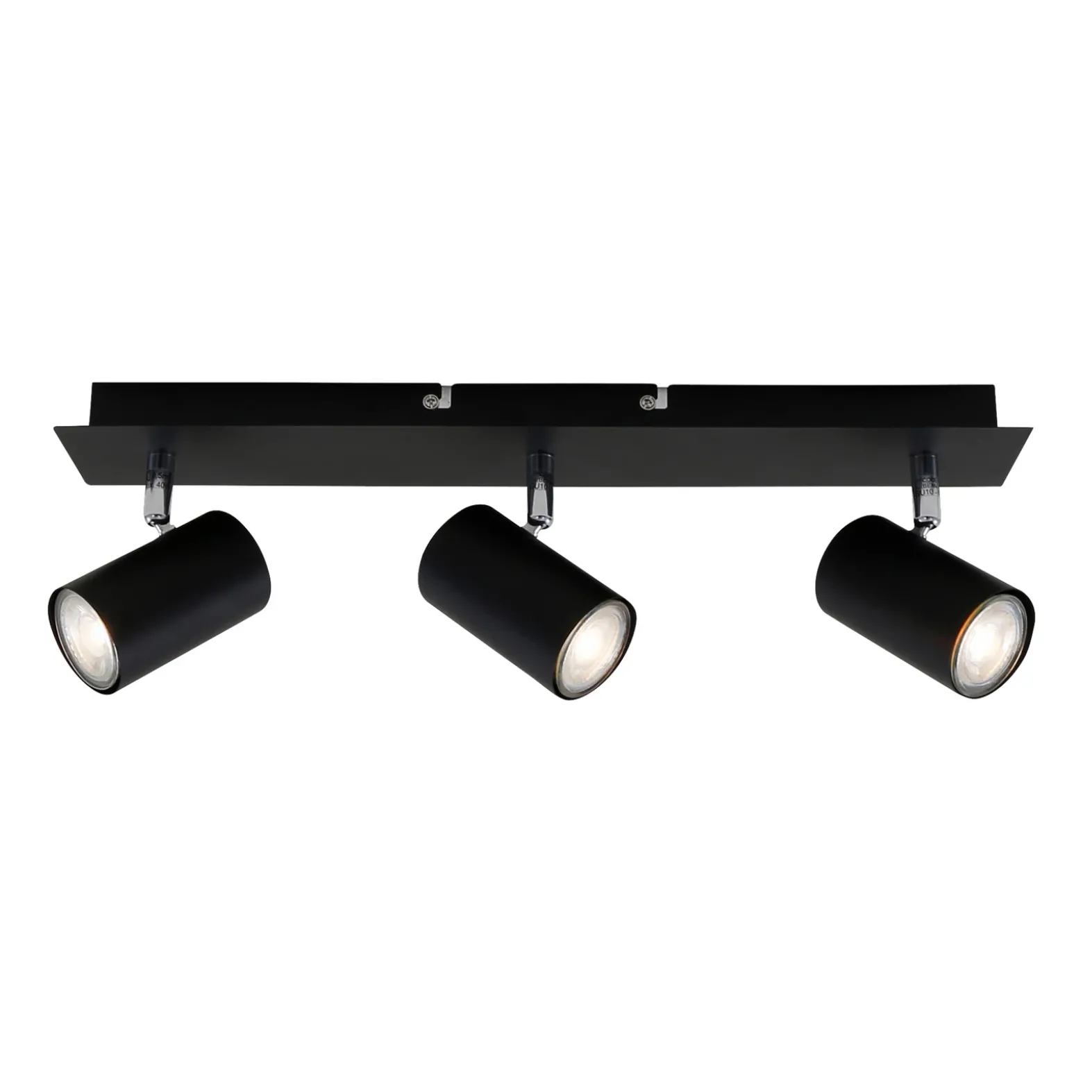 Plafón 2857-035, giratorio, 3 luces, negro