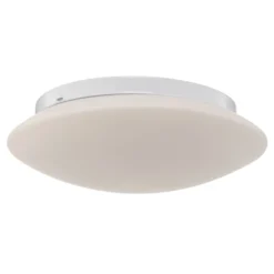 Plafón Gjovik, Ø 40 cm, cristal opalino, E27