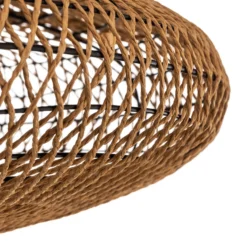Plafón Hedda de Sisal y metal