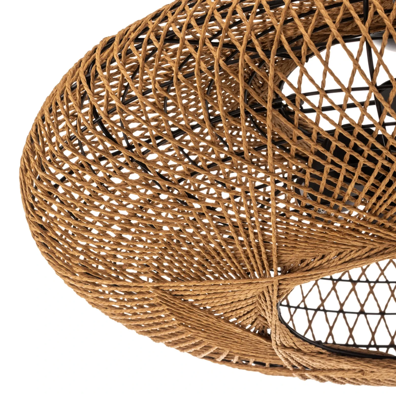 Plafón Hedda de Sisal y metal