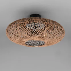 Plafón Hedda de Sisal y metal