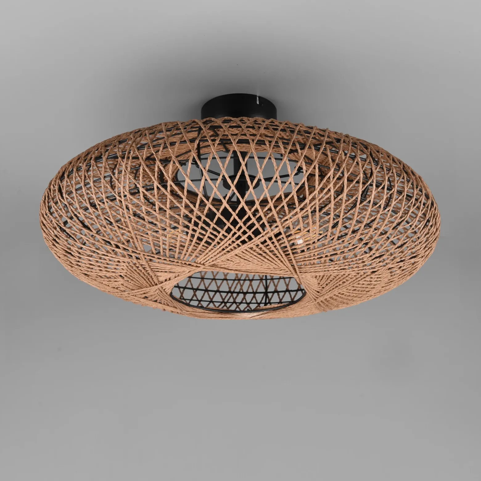 Plafón Hedda de Sisal y metal