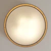 Plafón Hilton, negro/dorado, Ø 60 cm