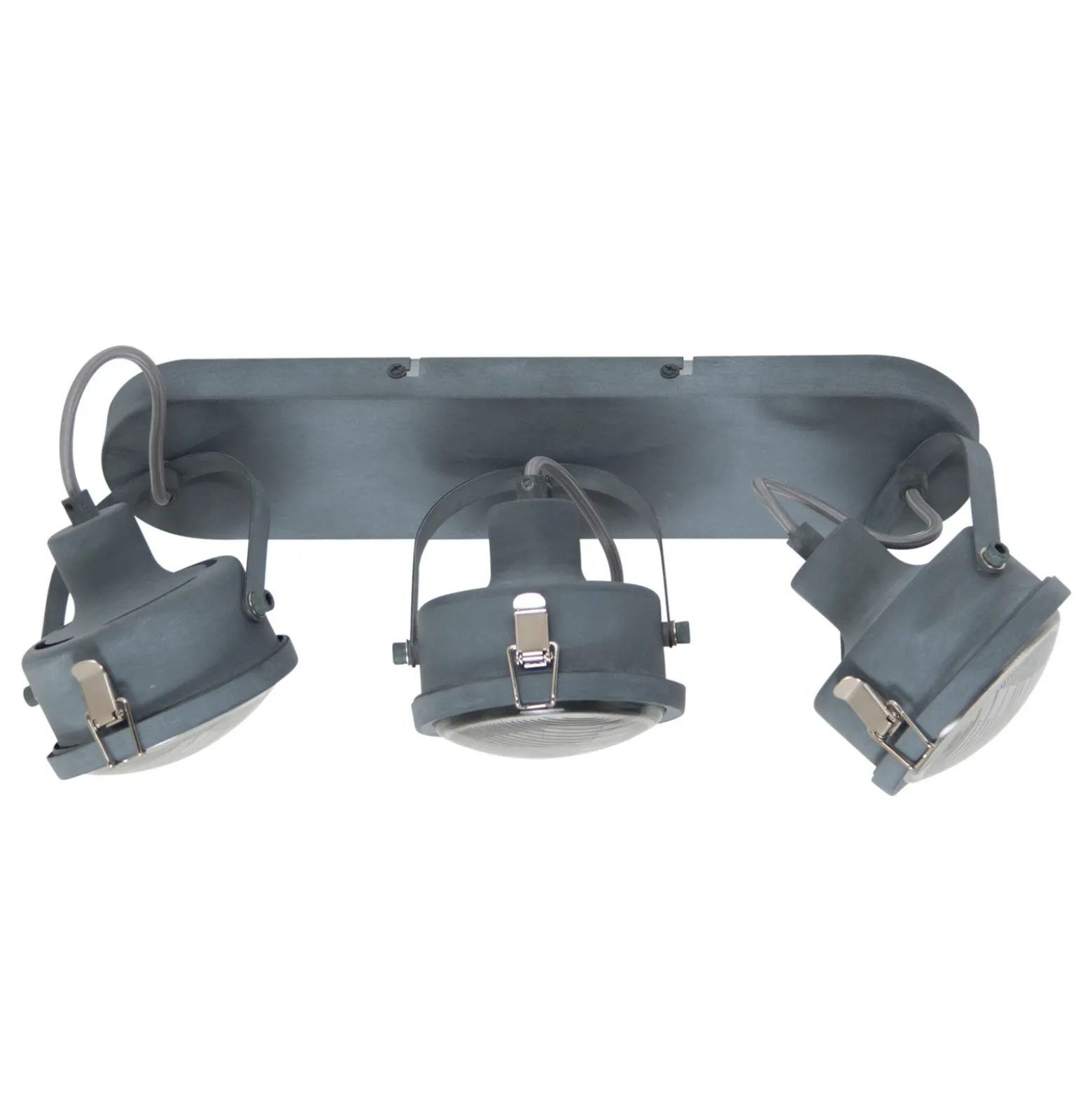 Plafón industrial Satellite en gris