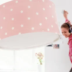 Plafón infantil STAR LIGHT de Dalber, rosa