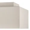 Plafón Kasi de acero en blanco, 2 luces
