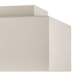 Plafón Kasi de acero en blanco, 2 luces