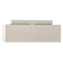 Plafón Kasi de acero en blanco, 2 luces