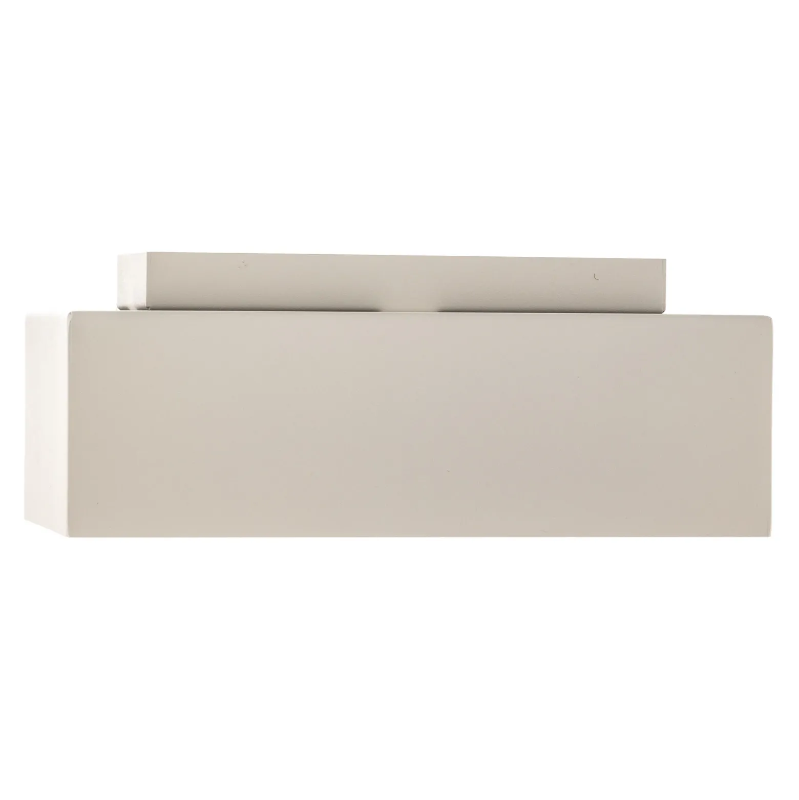 Plafón Kasi de acero en blanco, 2 luces