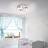 Plafón Lalelu redondo de 3 luces