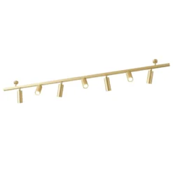 Plafón 7536, latón satinado, 7 luces, GU10