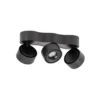 Plafón LED Arcchio «Rotari», con lentes, 3 luces, negra