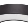 Plafón LED Arcchio Sharelyn, Ø 80 cm, negra, atenuable