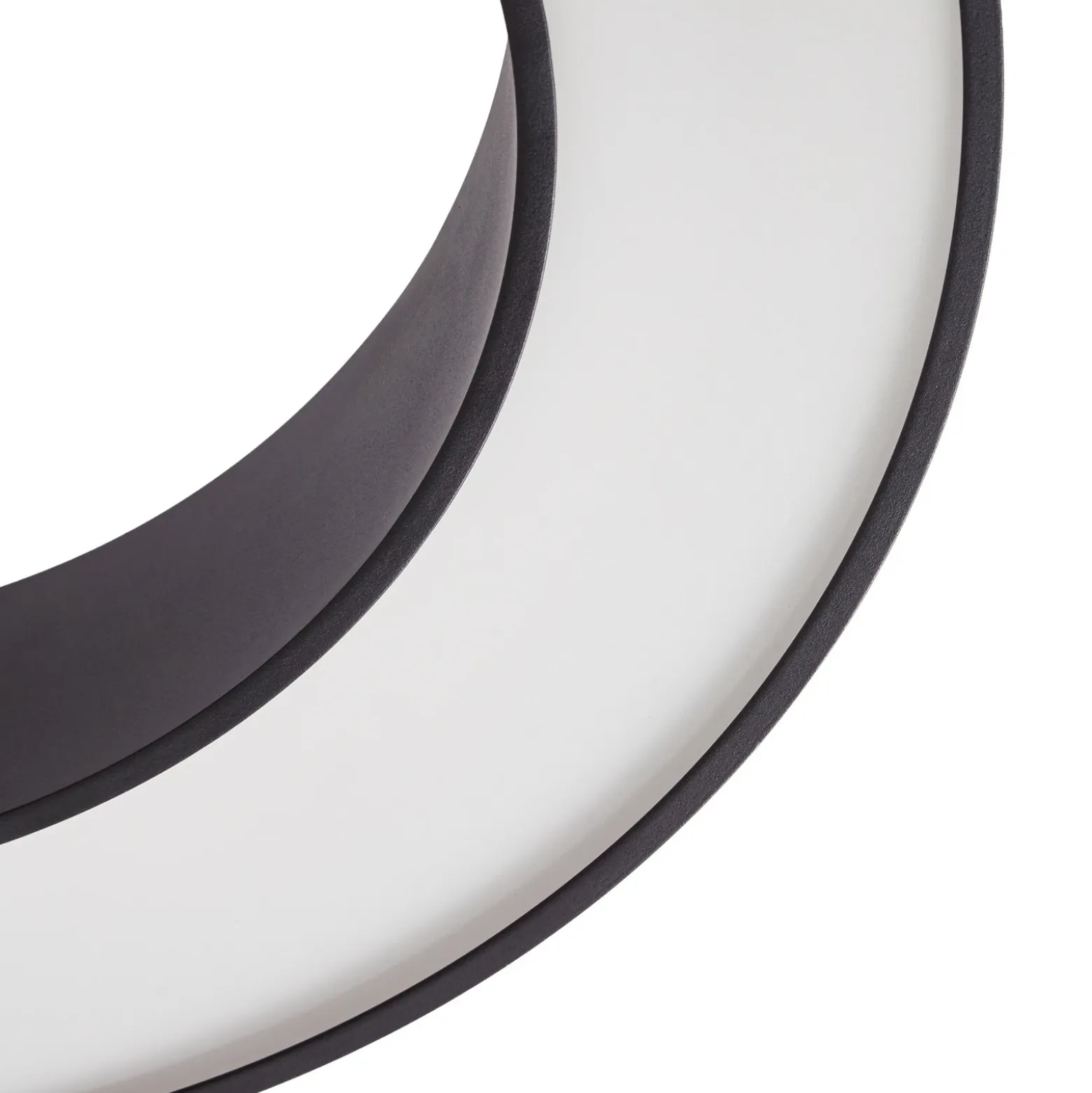 Plafón LED Arcchio Sharelyn, Ø 80 cm, negra, atenuable