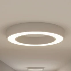 Plafón LED Arcchio Sharelyn, Ø 60 cm, blanca, atenuable